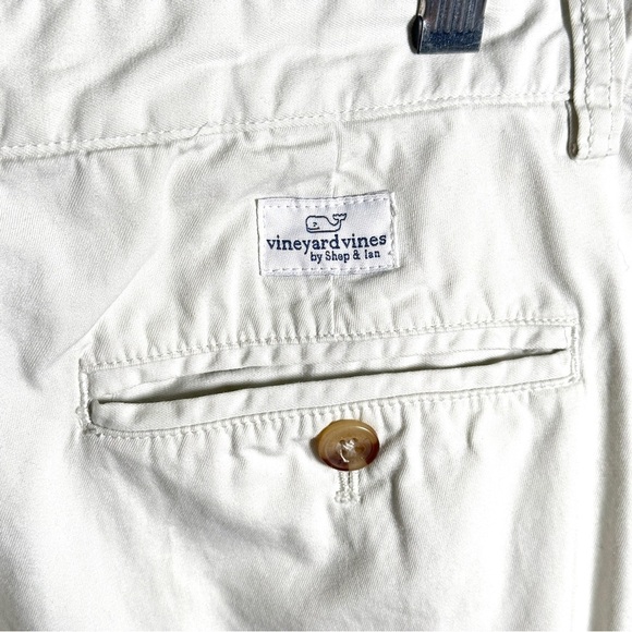 Vineyard Vines Cotton Chino Club Shorts Classic Preppy Light Khaki Men’s 33 - Picture 8 of 9